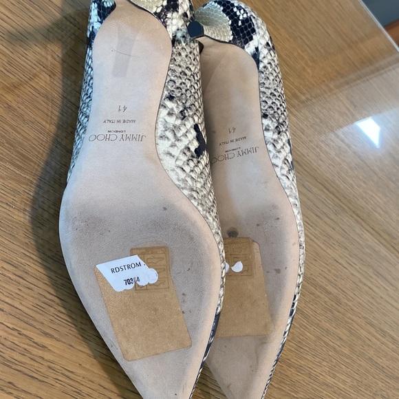 Jimmy Choo Snakeskin Print Heels - Picture 8 of 8